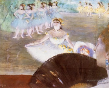  degas obras - Bailarina con ramo de flores 1878 Edgar Degas
